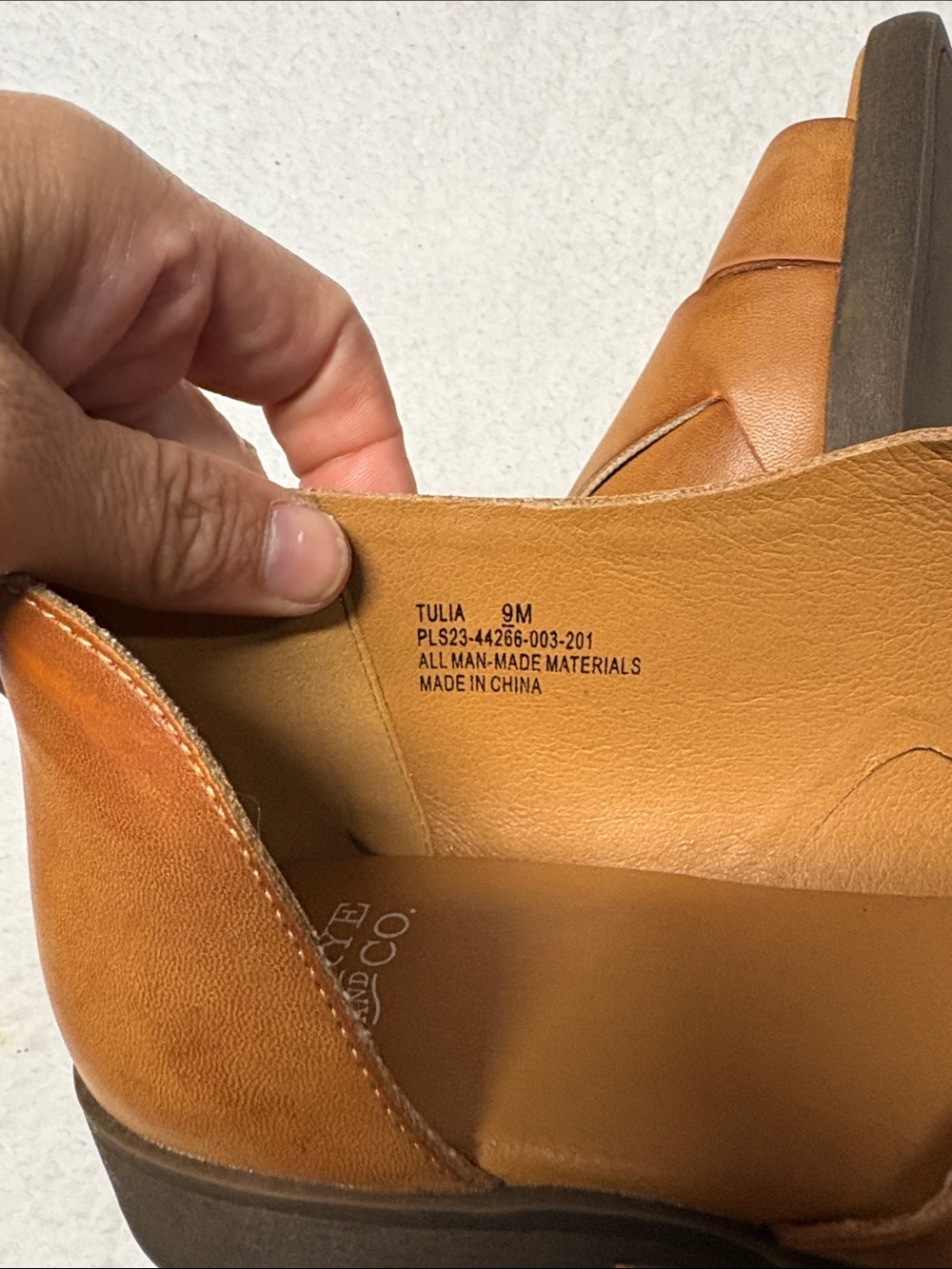 FRYE size 9 Women’s Tan Leather Slide Sandals - Picture 5 of 6